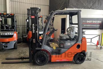 TOYOTA 2019 8FG18 S/N 65170 LPG 4.7 M CONTAINER MAST 1.8 TON 1800 KG CAPACITY