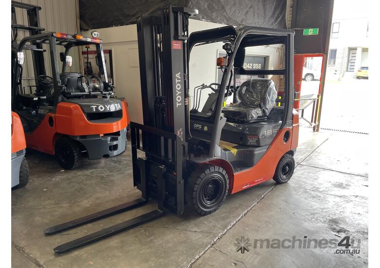 TOYOTA 2019 8FG18 S/N 65170 LPG 4.7 M CONTAINER MAST 1.8 TON 1800 KG CAPACITY 