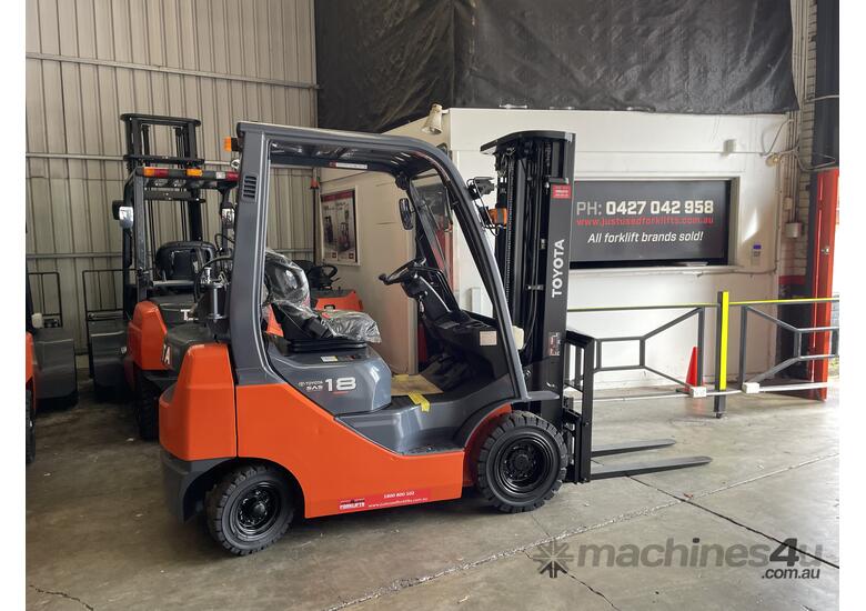 TOYOTA 2019 8FG18 S/N 65170 LPG 4.7 M CONTAINER MAST 1.8 TON 1800 KG CAPACITY 