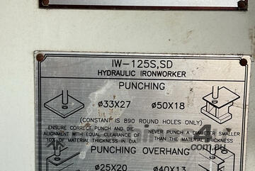 Sunrise Hydraulic Ironworker
