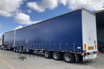 2022 Krueger ST-3-38 Tri Axle Drop Deck Curtainsider A/B Combination