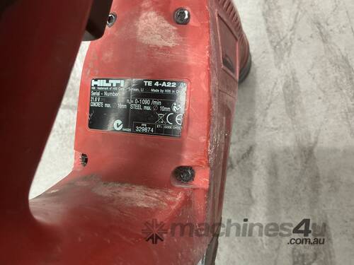 Hilti Cordless Rotary Hammer Drill With Battery & Charger