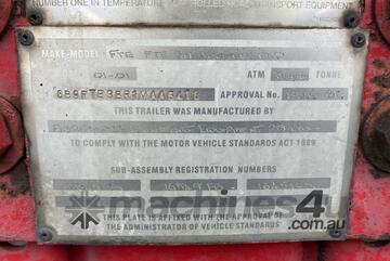 2001 FTE Tri Axle Refrigerated Pantech Trailer