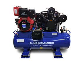 AIR COMPRESSOR DIESEL ENGINE 11 HP 42CFM 160 LITRE PISTON COMPRESSOR - 2 Years Warranty - picture0' - Click to enlarge