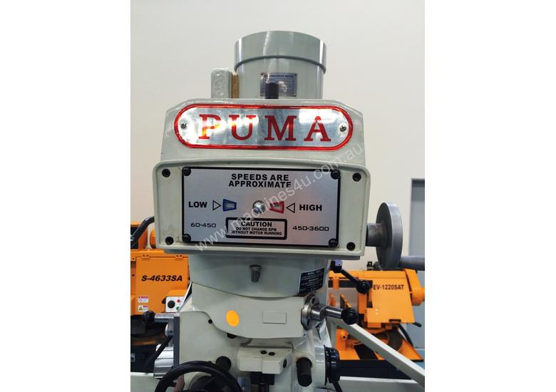 caption PUMA X6333 HP5/V VERTICAL MILL NT-40
