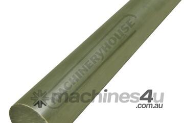 Ertalon LFX Plastic Rod 50 x 330mm Polyamide PA 6 + Oil (Green)