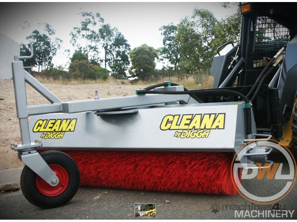 New 2019 digga DIGGA ANGLE OPEN FACE BUCKET BROOMS BroomBucket Attachments Skid Steer Broom in