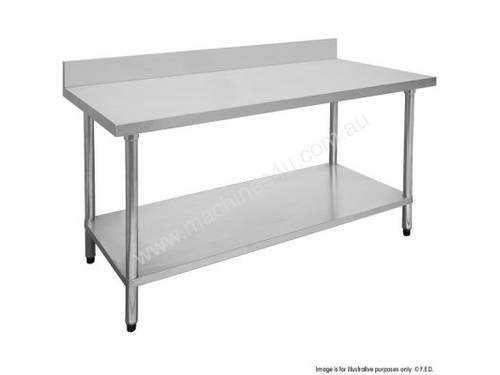 F.E.D. 0300-7-WBB Economic 304 Grade Stainless Steel Tables with Splashback 700 Deep