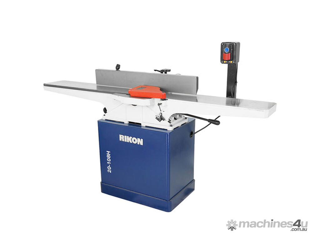 New rikon PLANER JOINTER 8 202MM W STAND 2 HP 240V SPIRAL CUTTER BLOCK