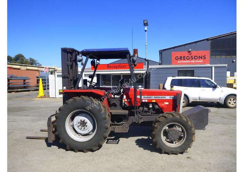 caption Circa 2005 Massey Ferguson 353 4x4 Brick Tractor