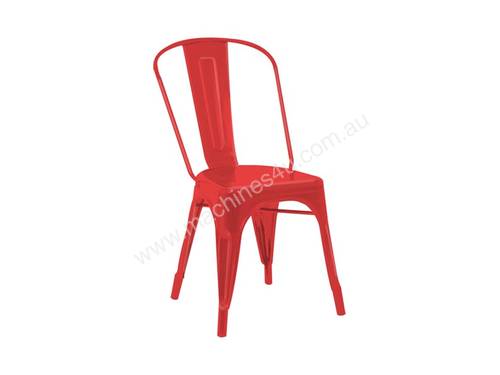 MR1234R Outdoor Dining Chair - Iron - Red