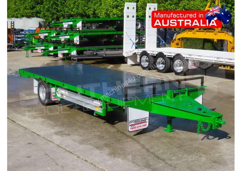 caption 9 Ton Single Axle Flatbed Trailer ATTTAG
