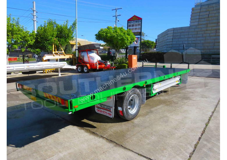 caption 9 Ton Single Axle Flatbed Trailer ATTTAG