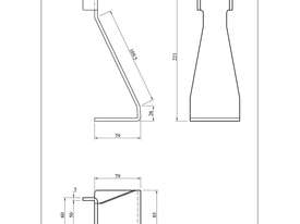 Steel Post Base 1200-1400 - picture2' - Click to enlarge