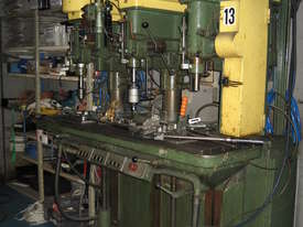 3-Head Gang Drilling & Tapping Machine with Air-Operated Controls & Pedals - picture0' - Click to enlarge
