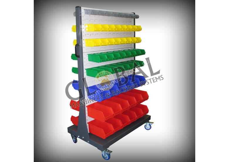 New Global Machinery Global Mobile Shelving Spare Parts Trolley Storage