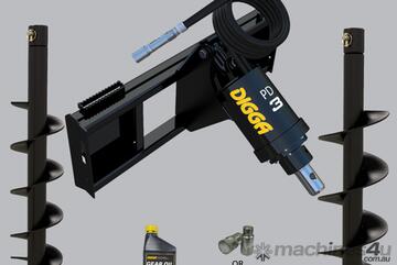 Digga PD3 auger drive combo package tractor up to 120Hp