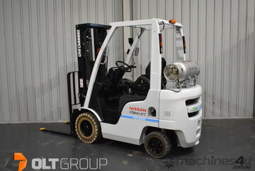 Unicarriers Nissan 1.8 Tonne Forklift LPG with EFI Engine 4.3m Container Mast Markless Tyres