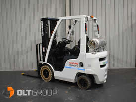 Unicarriers Nissan 1.8 Tonne Forklift LPG with EFI Engine 4.3m Container Mast Markless Tyres - picture0' - Click to enlarge
