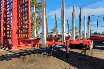CMC triaxle logging skel A trailer