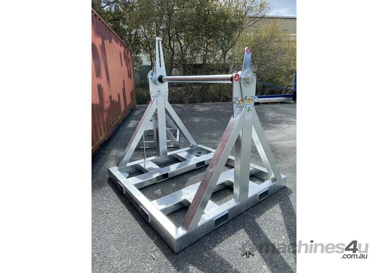 caption Cable Drum Stand 6000kg- Welded (excluding brake kit), Built Tough & Designed to Last!