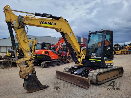 2020 YANMAR VIO80 EXCAVATOR WITH RUBBER TRACKS,  FULL CIVIL SPEC AND LOW 1580 HOURS