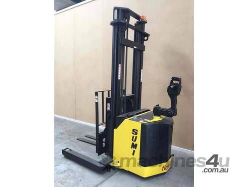 Sumi HD 1.5SB Heavy Duty Walkie Reach Stacker Forklift Refurbished