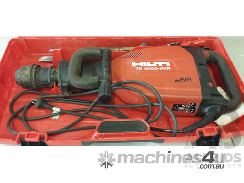 Hilti TE 1000-AVR(01) Electric Concrete Breaker and TE DRS-B Dust Extractor