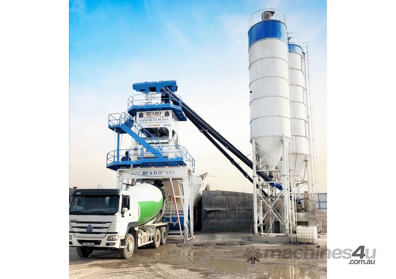caption SKIP SYSTEM CONCRETE BATCHING PLANT | 120m3/h Capacity