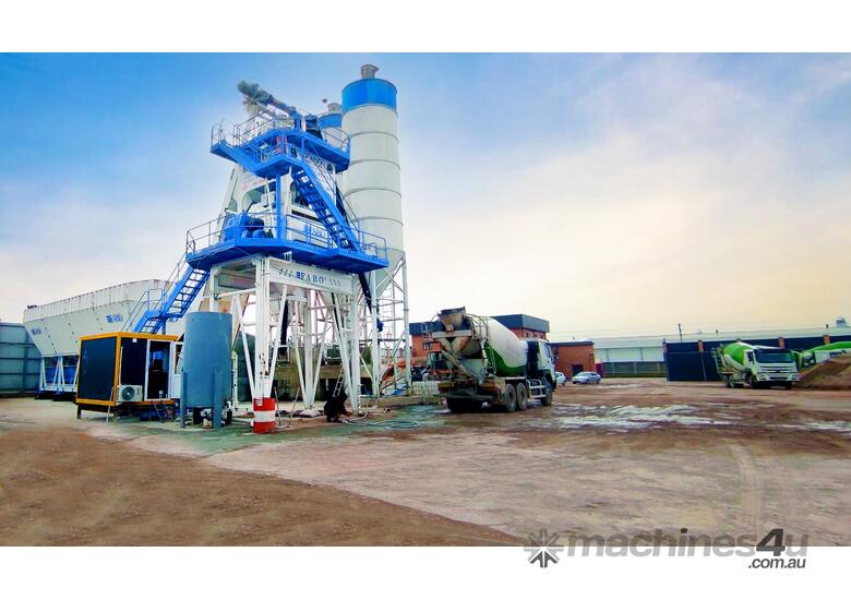 caption SKIP SYSTEM CONCRETE BATCHING PLANT | 120m3/h Capacity