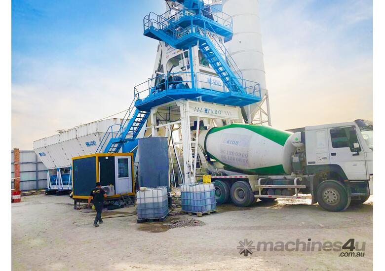 caption SKIP SYSTEM CONCRETE BATCHING PLANT | 120m3/h Capacity