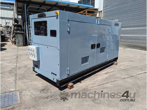 caption 65 KVA DENYO (JAPAN) ISUZU SILENCED DIESEL GENERATOR GOOD CONDITION FRACTION OF NEW COST