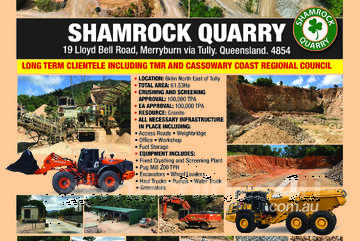 QUARRY FOR SALE - TULLY NORTH QUEENSLAND