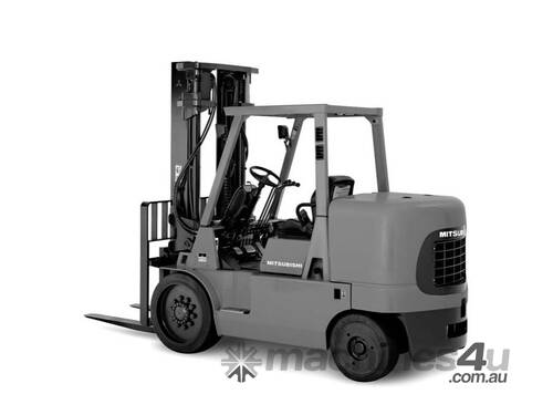 caption FORKPAC - MITSUBSHI FGC55K COUNTERBALANCE FORKLIFT