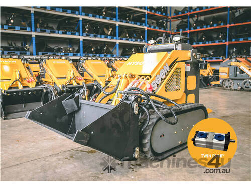 caption HY280 Mini Skid Steer Loader/ Mini Loader - Twin Pump 860mm Wide