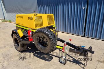 176CFM Rotary Screw Compressor, Diesel Driven, Mounted on Heavy Duty Trailer