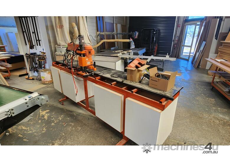 Used 2002 blum Blum Minipress Hinge drilling machine Combination