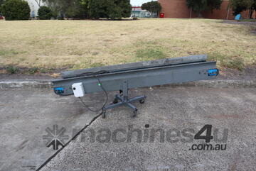 Motorised Belt Conveyor - 2m long Adjustable Height Incline
