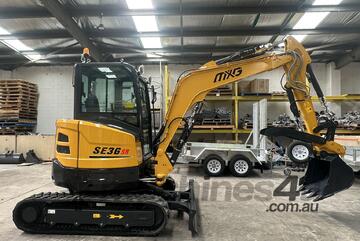 XG SE36SR Excavator (3.8T).Hydraulic pilot Control.Two Patter Control (ISO and SAE). Air Conditioner