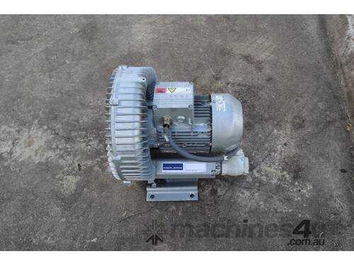 caption Side Channel Blower Vacuum Pump - 3kW - Siemens Nash Elmo