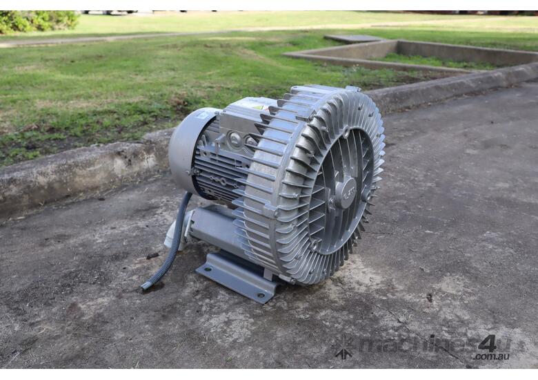 caption Side Channel Blower Vacuum Pump - 3kW - Siemens Nash Elmo