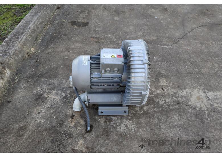 caption Side Channel Blower Vacuum Pump - 3kW - Siemens Nash Elmo