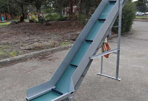 Motorised Incline Belt Conveyor - 2m High