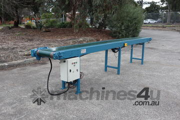 Long Motorised Belt Conveyor Variable Speed - 4.5m long - Tekforce