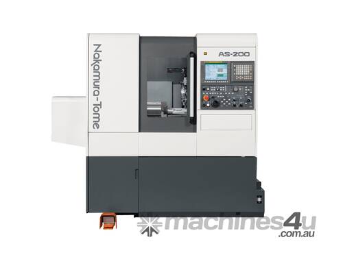 caption Nakamura-Tome AS200 Single Turret Y Axis Milling Machine - Turning and Milling with Full Power