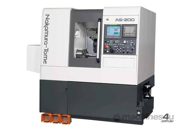 caption Nakamura-Tome AS200 Single Turret Y Axis Milling Machine - Turning and Milling with Full Power