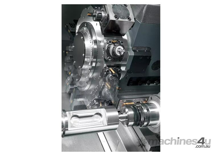 caption Nakamura-Tome AS200 Single Turret Y Axis Milling Machine - Turning and Milling with Full Power