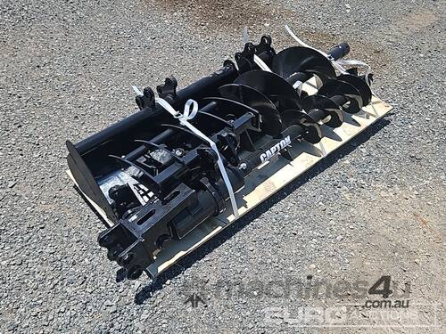 Unused Captok Selection of Mini Excavator Attachments, QTY (7 of) , Rake, Ripper, Auger, 12inch Auge