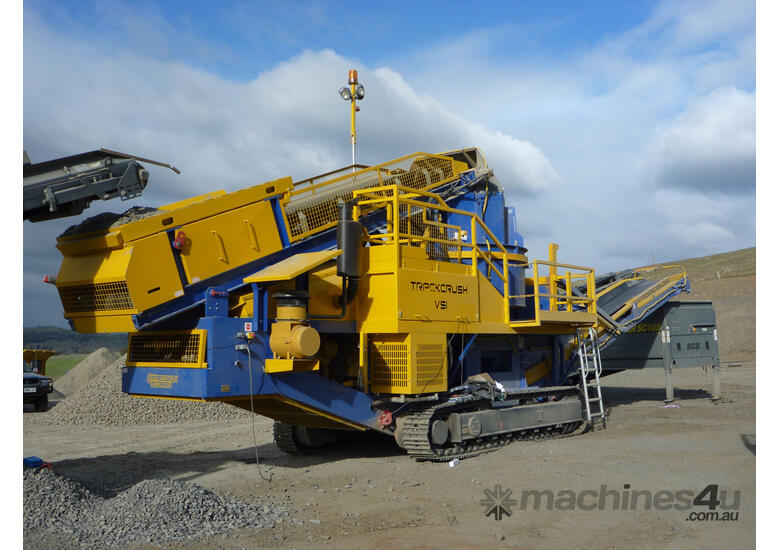 caption Precisionscreen Trackcrush PV380 VSI Crusher - Solution for Stage 4 Aggregate Crushing