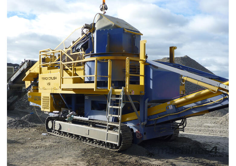 caption Precisionscreen Trackcrush PV380 VSI Crusher - Solution for Stage 4 Aggregate Crushing